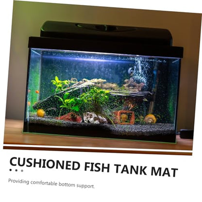 Abaodam Fish Tank Mat Shockproof Aquarium Pad Non-Skid Bottom Cushion for Stability Thick Support for Fish Tanks and Aquariums for Clownfish and More