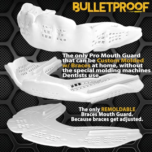 Bulletproof Braces Mouth Guard: Most Breathable Thin Mouthguard for Braces! - color: Retro Blue Gray, size: BRACES