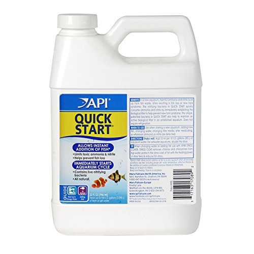 API QUICK START Freshwater and Saltwater Aquarium Nitrifying Bacteria 32-Ounce Bottle - size: 32-Ounce