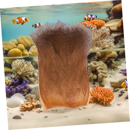 Hemobllo 5 Sheets Realistic Artificial Palm Bark Natural Garden Decor Plant Accessories for Aquarium Fish Fry Hatching Home Office Greenery Background