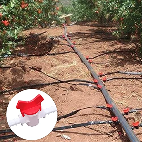 3/16“ Hose Barbed Ball Valve Drip Irrigation Ball Valve Shut Off Switch for Drip Irrigation and Aquariums（Pack of 2） - color: 2pcs, size: 3/16 Inch