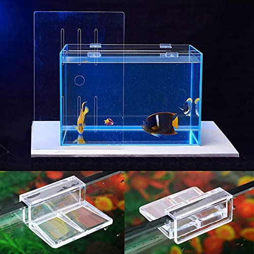 esowemsn 10pcs 12mm Clear Acrylic Aquarium Glass Cover Clip Aquarium Lid Clips Clamp Fish Tank Cover Holder Acrylic Support Holder Best for Aquarium Fish Tank