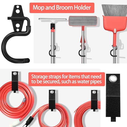 28 Pack Garage Hooks Heavy Duty with Non Slip PVC Coating - color: Black, size: 28pack