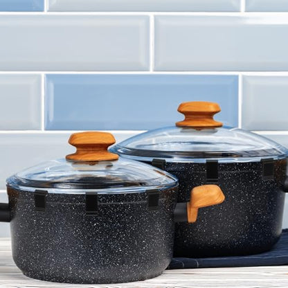 12PCS Dutch Oven Lid Protector Clips, Black Silicone Cookware Protector Flexible Pot Bumpers Lifter Accessories for Storage Stacking Pan & Display of Dutch Oven Pots (Black)