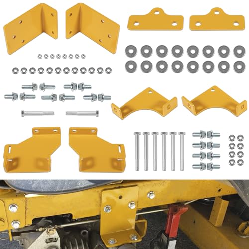 Upgraded 125255 Hydro Transmission Brackets Kit for Hustler Raptor Zero Turn Mower 552564 552565 552566 552567, Thicker Brackets Replacement Service Kit for Hustler Raptor SD SDX 42" 48" 54" & 60"