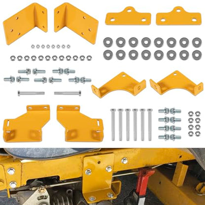 Upgraded 125255 Hydro Transmission Brackets Kit for Hustler Raptor Zero Turn Mower 552564 552565 552566 552567, Thicker Brackets Replacement Service Kit for Hustler Raptor SD SDX 42" 48" 54" & 60"