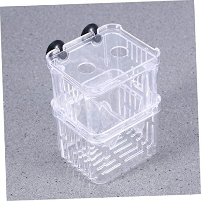 NOLITOY Aquarium Fish Box Fish Hatchery Incubator Double Design Optimal Water and Space-Saving