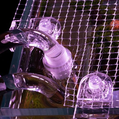 Fish Tank Top Cover - Aquarium Glass Lid Support Clip Set, Acrylic Rimless Tank Hood Holder | Anti-Jump Net Clamp, Top Cover Clamp Bracket System, Aquarium Accessory for Fish Container Stability Use