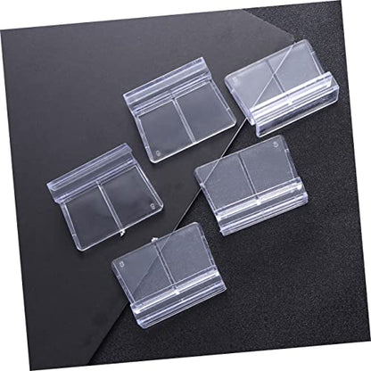 POPETPOP 10pcs Acrylic Aquarium Bracket Fish Tank Support Holder Clear Rack for Glass Covers Suitable for Small Pets