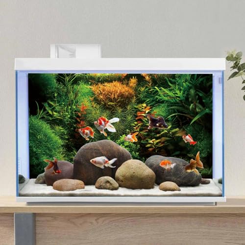 AWERT 60x24 inches Aquarium Background Seagrass Aquarium Background Aquatic Plant River Bed & Lake Fish Tank Background Vinyl Background - size: 60x24in/150x60cm