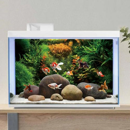 AWERT 36x20 inches Aquarium Background Seagrass Aquarium Background Aquatic Plant River Bed & Lake Fish Tank Background Vinyl Background - size: 36x20in/90x50cm