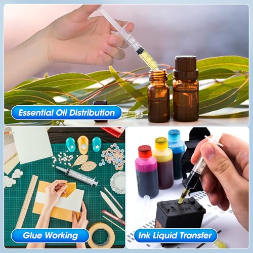 200 ml Large Syringe for Liquids, Syringe Without Needle, for Thick Liquids, 3 Pack Individually Wrapped - style: 200 mL