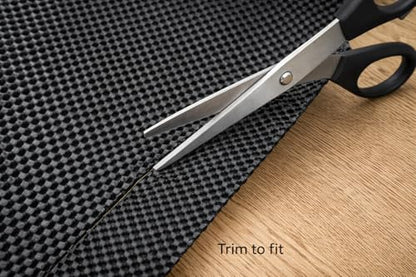 Non-Adhesive Shelf & Drawer Liner 12" x 36" Black – Non Slip Grip Liner, Cut to Fit Cabinet Drawer Mat for Kitchen Shelves, Desks & Storage – Dependable Industries Inc. Essentials