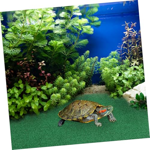 Realistic Synthetic Grass Mat for Turtles Lawn Turf Basking Platform for Aquatic Reptiles for Indoor and Outdoor Use