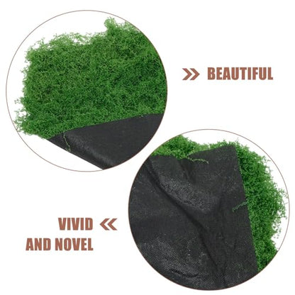 EXCEART Simulated Moss Turf Mat Realistic Artificial Moss Pad for Landscape Decoration for Bonsai Fish Tanks Garden Decor and Creative Projects