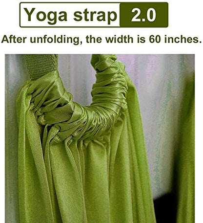 Yoga Fitness Stretching Strap, Adjustable Leg Stretcher Back Bend Assist Trainer, Improve Leg Waist Back Flexibility Home Gym Equipment for Rehab Pilates Ballet Cheerleading Splits Gymnastics - color: purple