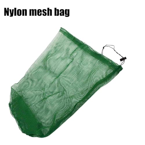 Fishing Net Bag Fish Collection Bag Nylon Fishing Net Fish Storage Bag（Green）