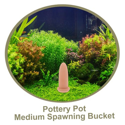 balacoo Shrimp Breeding Cone Medium Spawning Container for Fish and Shrimp Breeding Easy to Clean Water Filtering Function for Aquariums and Fish Tanks