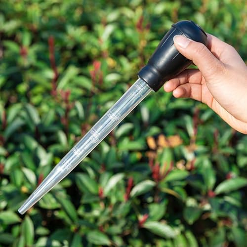 30mL Manual Fish Tank Cleaning Waste Remover,Black Aquarium Clean Pipette Dropper with Precise Scale Marks,Essential Aquarium Cleaning Tools for Gravel Cleaning