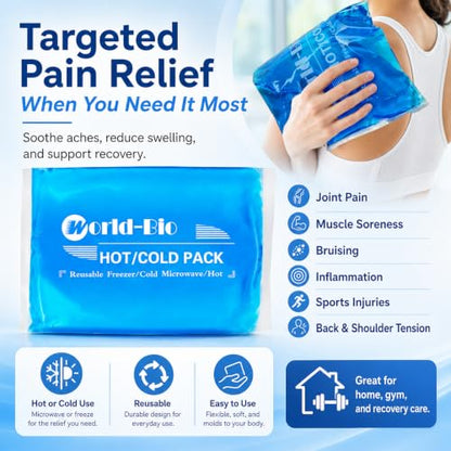 Large Gel Ice Packs for Injuries, 2 Pack - color: 12.2" X 8.2" - 2 Ice Packs