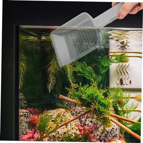 VICASKY Aquarium Sand Shovel Tool for Fish Tank Cleaning Versatile Gravel Scoop with Drainer Efficient Sediment for Aquatic Environments