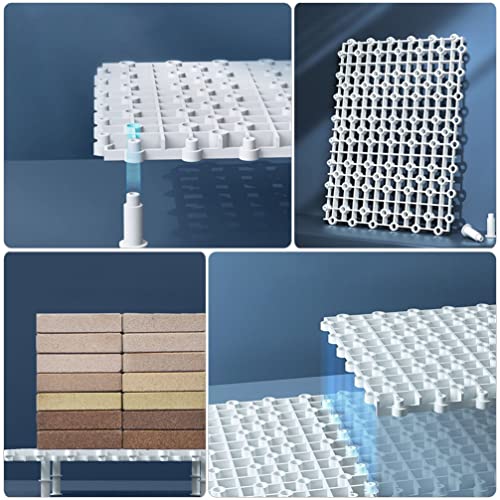 BESPORTBLE 1set Aquarium Bottom Divider Board Plastic Fish Tank Isolation Grid for Breeding and Separation Support Columns