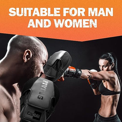 Boxing Pads Punching Mitts for Muay Thai,Punching,Sparring,Training - color: Black/Black