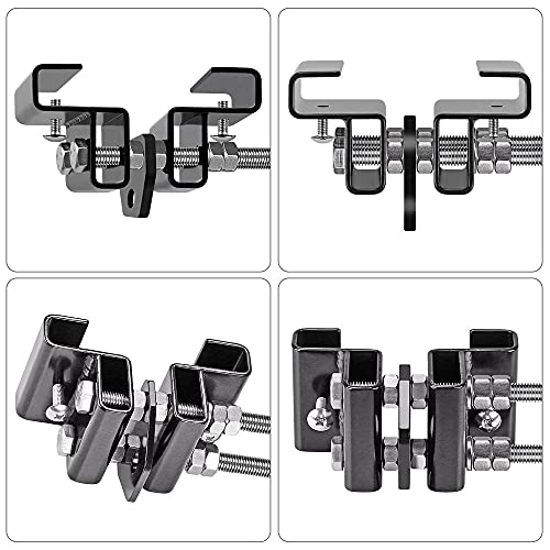 Dolibest Heavy Duty Steel Beam Hanger, Heavy Bag Mount, I Beam Heavy Bag Hanger with Spring for Boxing Muay Thai Training, 350Lbs Capacity