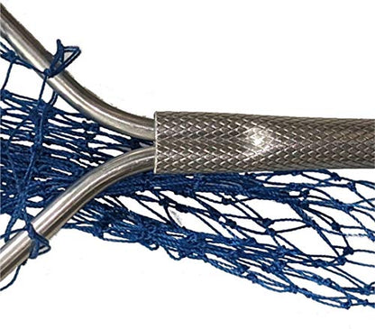 Heavy Duty Aluminum Landing Net - 18" Handle, 14"x16" Hoop - Professional Fishing Net for Bass Trout Saltwater Freshwater