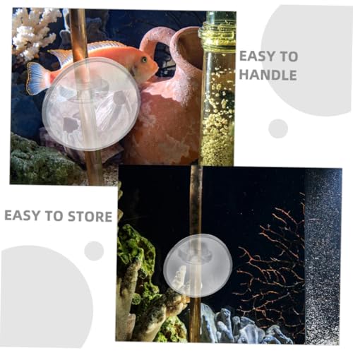 40Pcs Aquarium Hose with Suction Cups Soft Card Slot Design for Oxygen Tubing Lightweight Durable Fish Tank Accessories Easy to Use Store for Aquarium