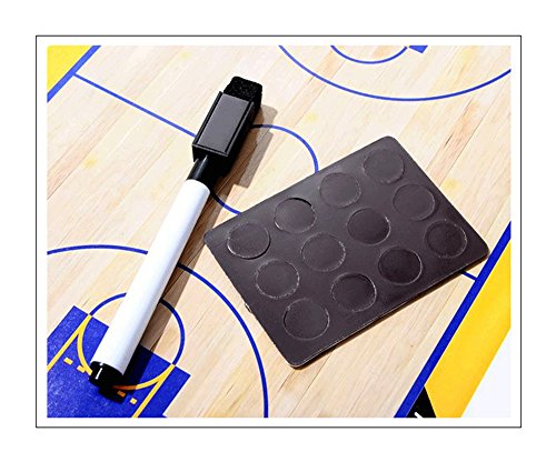 Pure Vie Foldable Magnetic Basketball Coaching Clipboard with Magnets, Pen