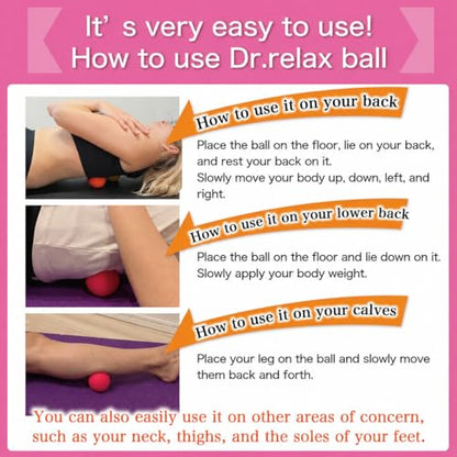 Massage Lacrosse Balls for Myofascial Release, Trigger Point Therapy,Manual Massage Balls, Muscle Knots, and Yoga Deep Tissue Massage. Set of 2 Firm Balls (Pink＆Light Pink) - color: Pink＆light Pink