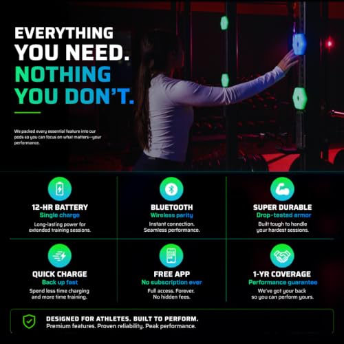 Sports Reaction Agility Lights Training Kit Improves Reaction Time & Agility for Athletes, Physical Therapists & Fitness Trainers Sports.