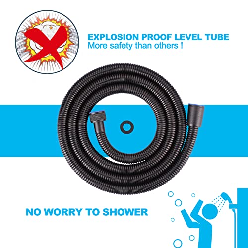 79 Inches Shower Hose Oil-Rubbed Bronze Finished, ALEASHA SUS 304 Stainless Steel Extra Long Shower Head Hose Replacement Handheld Shower Head Hose for Pet Bathroom Bathing Cleaning - color: Oil Rubbed Bronze, size: 79inch