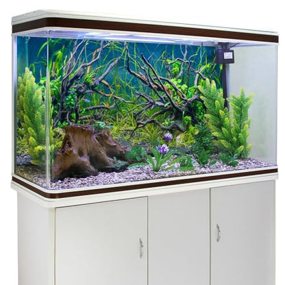 AWERT 60x24 inches Tropical Fish Tank Background River Bed & Lake Aquatic Plant Undersea Tree Branch Aquarium Background Vinyl - size: 60x24in/150x60cm