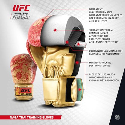 UFC Thai Naga Training Gloves - color: Red, size: 14oz
