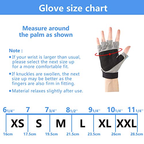 Palmyth UV Fishing Gloves Sun Protection Fingerless Kayaking Glove Men Women UPF 50+ SPF for Sailing, Hiking, Paddling, Canoeing, Rowing, Driving - color: Navy Blue, size: Small