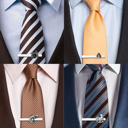 HAWSON 2/2.2 Inch Various Tie Clips for Men Unique, Personalized Novelty Tie Bars Pins Tacks, Funny Theme Wedding Holiday Gifts for Husband Groomsmens - style: Ladybug