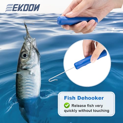 Fish Venting Tool, Venting Kit for Deep Sea Fish with Hook Remover and Stainless Steel Needle, Fishing Tackle for Saltwater Fishing Release and Return