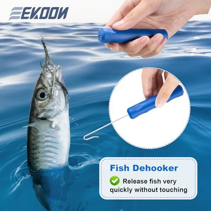 Fish Venting Tool, Venting Kit for Deep Sea Fish with Hook Remover and Stainless Steel Needle, Fishing Tackle for Saltwater Fishing Release and Return