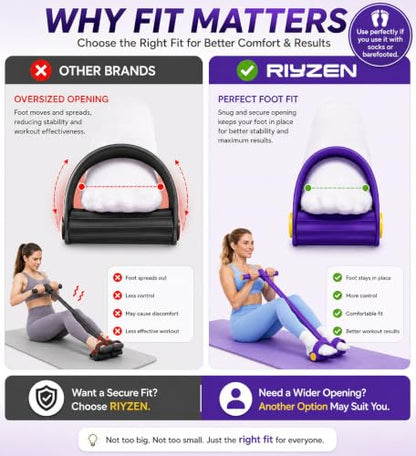 Upgraded 6-Tube Pedal Resistance Band Set with Handles & 3-Pack Figure 8 Exercise Bands, Multifunction Tummy Trimmer Sit Up Pull Rope for Full Body Home Gym Workout, Men Women Fitness Equipment