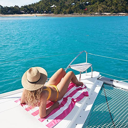 Dock & Bay Quick Dry Beach Towel - Cabana - Phi Phi Pink - Extra Large - color: Cabana - Phi Phi Pink, size: Extra Large (200x90cm, 78x35")