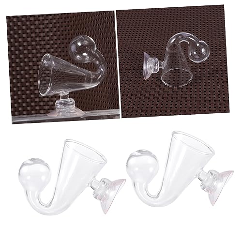 4pcs Checker Aquarium Glass Drop Checker for Monitoring Carbon Dioxide Concentration for Aquatic Plants and Fish Tanks Easy Installation Below Water - size: Size 2