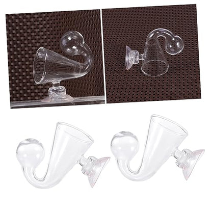 4pcs Checker Aquarium Glass Drop Checker for Monitoring Carbon Dioxide Concentration for Aquatic Plants and Fish Tanks Easy Installation Below Water - size: Size 2