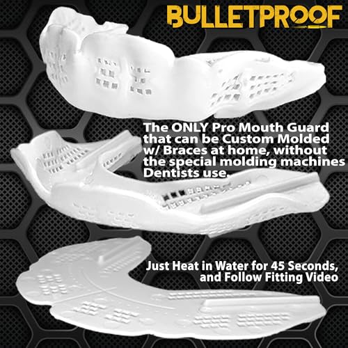 Bulletproof Braces Mouth Guard: Most Breathable Thin Mouthguard for Braces! - color: Retro Blue Gray, size: BRACES