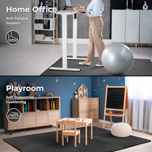Sunny Health & Fitness Durable Multi-Use Floor Mats for Home, Gym & Play - style: 6 FT x 4 FT