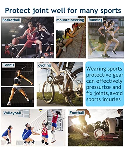 Elbow Compression Sleeves, Elbow Brace Support for Men & Women - color: Blue 1 pair