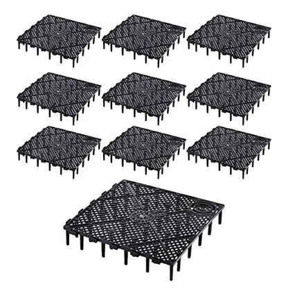 10 Pcs Aquarium Filter Bottom Tray Grid Aquarium Fish Tank Divider Premium Aquarium Filter Plate for Tank Bottom - Efficient Sand Gravel Board