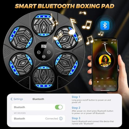 LOLBOX Music Boxing Machine, Bluetooth, 7 Speed Modes, Home Fitness
