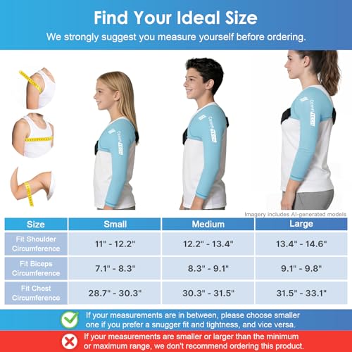 ComfiTECH Youth Shoulder Arm Ice Pack Wrap for Young Pitchers, Large - size: Large